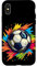 Hülle für iPhone X/XS Fußball Graffiti Hallenfußball