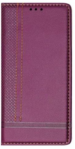 Custodia a portafoglio per Samsung Galaxy M34, in pelle PU goffrata, antiurto, con supporto magnetico, porta carte di credito, cover in silicone per Samsung Galaxy M34, viola;