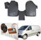 Trimak Passgenau 3D Fussmatten kompatibel mit Mercedes-Benz W 639 Vito, Viano 2003-2014 Auto Zubehör 1. Und 2. Reihe Gummimatten Autos TPE Allwetter Geruchlos rutschfest Vorne und Hinten Schwartz