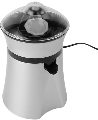 Exprimidor de Jugo Cítricos Eléctrico, Material ABS Robusto y Resistente Máquina Extractora Naranja Fácil Usar con Cubierta Transparente para Cocina 50W