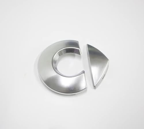 Auto Abzeichen Logo Aufkleber für Mercedes Smart Fortwo ForFour 451 453, Auto-Emblem Logo Aufkleber für Lenkrad Zubehör/Motorhaube Vorne und Hinten Kühlergrill Front Motorhaube Kofferraum Zubehör