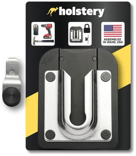 PinPal Pro | Universal Tool Holster - Gravity Locking Clip-On Tool Belt Holder for Drills, Impacts, and Other Tools (with Pin Kit for Milwaukee M12)