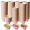 Kompostierbare Portionsbecher,200 Stück 2 Unzen Souffle-Tassen Aus Bagasse-Faser,Umweltfreundliche Universal Karton,Pappschalen,Pappbecher Für Gewürze,Sauce,Souffle,Marmelade