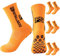 EEPLUYTY Fußball-Sportsocken,Grip Socken Fussball, Grip-Socken Rutschfest, Sportsocken Fußball Basketball Laufen (DE/NL/SE/PL, Numerisch, 39, 46, Regular, Regular, 3, orange)
