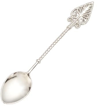 Coffee Spoon Vintage Tea Spoon Zinc Alloy Dessert Spoon for Kitchen Tea Parties Coffee Shops