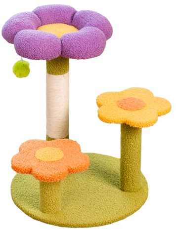 Cat Tree,Cute Cat Tower for Indoor Cats,Cloud Cat Scratching Post with Bed,Cactus Cat Scratch Post,Cat Activity Centre Play House Furniture,Multi-level Cat Climbing Tower