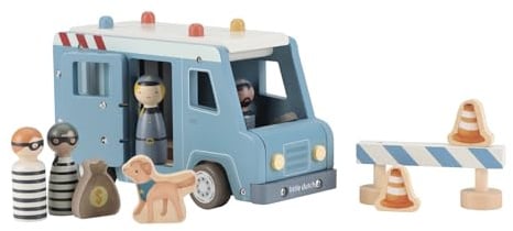 Little Dutch 2541 Holz Auto Polizeibus - blau