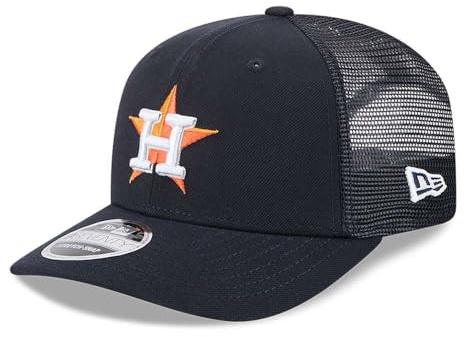 New Era 9Seventy Stretch-Snap MLB Trucker Kappe Baseballmütze mit gebogenem Schirm Heritage-Style Snapback