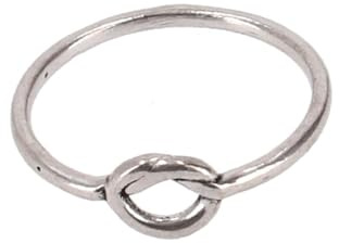 Filigraner Modeschmuck Ring aus Indien, Boho Schmuck, Knoten/silber