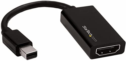 StarTech.com Mini DISPLAYPORT to HDMI - 4K Mini DisplayPort to HDMI, MDP2HD4K60S (Mini DisplayPort to HDMI Adapter - Active mDP 1.4 to HDMI 2.0 Video Converter - 4K 60Hz - Mini DP Or)