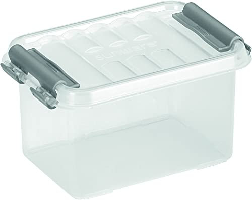 Sunware 87400017 - Aufbewahrungsbox „the q-line“, 0,4 Liter, mit Deckel, transparent, 1 Stück