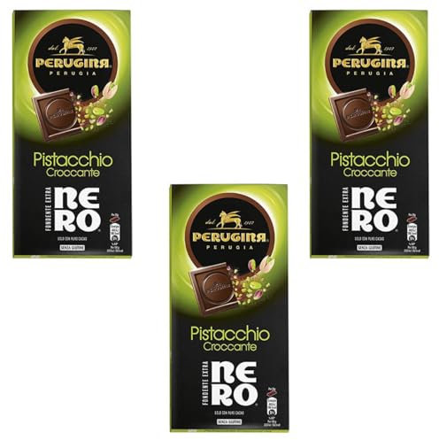 Tavoletta Cioccolato Fondente Extra Nero al Pistacchio Perugina 6 x 85 g