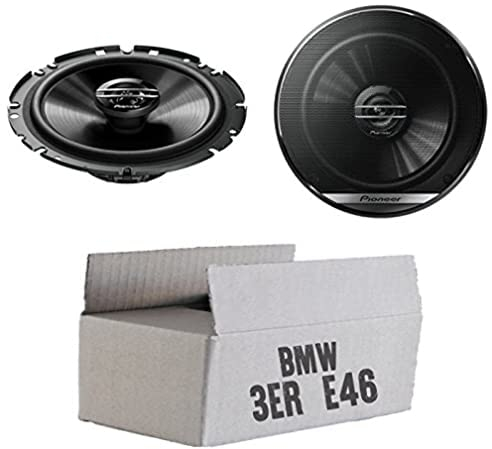 BMW 3er E46 - Lautsprecher Boxen Pioneer TS-G1720F - 16,5cm 2-Wege Koax Koaxiallautsprecher Auto Einbausatz - Einbauset