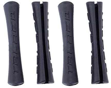 CLISPEED 4 Pezzi di plastica Tubo della Bicicletta Tubo Copertura della Bicicletta Shift Line Cavo Freno Custodia Manicotto Protettivo (Nero)