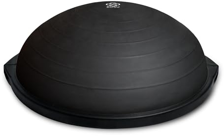 BOSU Balance Trainer, Half-Ball Training Equipment, 65 cm Diameter, 350 lb Capacity - Burst-Resistant Stability Exercise Tool w/Non-Slip Base, Includes Hand Pump, Commercial-Grade
