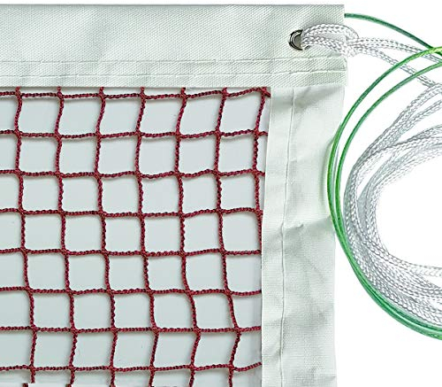 DOURR Badminton-Netz, für den Innen- und Außenbereich, klassisches Badminton-netz mit Stahlseilen, für Hinterhof, Strand, Garten, Schule, 6 m x 2,5 m (mit Stahlseil)