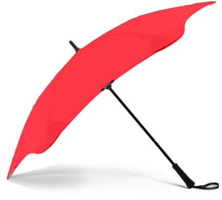 BLUNT Classic Stockschirm Regenschirm rot | elegant & sturmfest – 120 cm Ø | Innovatives & patentiertes Design – getestet im Windkanal