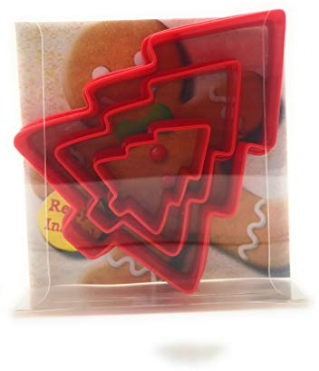 Fir Tree Christmas Tree Cookie Cutter Set of 3, Biscuit, Pastry, Fondant Cutter