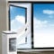 Aislante Ventanas Aire Acondicionado Sello de Ventana 300-560 cm Impermeable, para Secadora y Aire Acondicionado Portátil, Dual Cremallera Aislante Termico Ventanas-Impermeable (300cm)