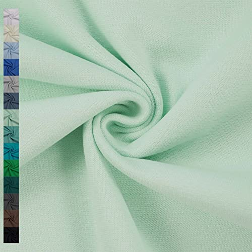 Bündchenstoff Pia, Schlauchware, uni minzgrün (25cm x 35cm/70cm)