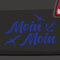 Stickerfreaks Moin Moin Möwen Aufkleber - Norderney Urlaub Sylt Ostsee Föhr - 6 Größen 21 Farben - UV-beständig - Vinyl - Autokarosserie, Glas, Metall, PVC, Holz - Blau