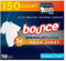 Bounce Wrinkle Guard Mega - Hojas para secadora, aroma fresco al aire libre, 150 unidades