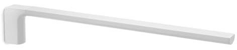 GEDY | Kuala Lumpur Porta Asciugamani Bagno con un Braccio Fisso in Acciaio Inox, Colore Bianco, Dimensioni 6,6 x 2,6 x 41 cm e Peso 0,385 kg