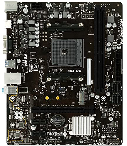 SIMPLETEK – Placa base Micro-ATX Socket AM4 AMD B550 | NVME 2 X DDR4 MAX 32GB | 1X SLOT M.2 PCIE 3.0 | AM4 B450 RYZEN 3 5 7 9