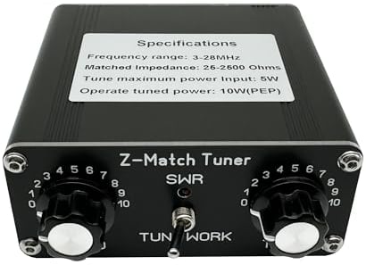 MUSIKKEN QRP Z-Match Manual Antenna Tuner 3-28 MHz for HAM Radio
