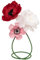 Papierblumen für Wanddekorationen – Hochzeit, Brautparty, Babyparty, Raumdekoration – große Blumenwand (3, rot + rosa + weiß)