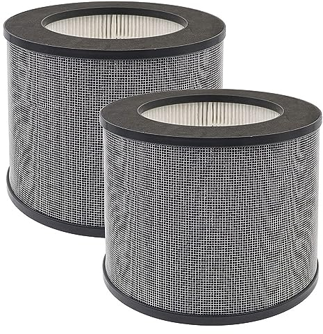 2er-Pack Ersatzfilter, kompatibel mit TaoTronics TT-AP006 Luftreiniger, 3-in-1-H13-True-HEPA-Filter und Aktivkohlefilter