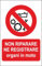 M-ITALY CARTELLO SEGNALETICO - non riparare ne registrare organi in moto - Adesivo Extra Resistente, Pannello in Forex, Pannello In Alluminio (15x10, Adesivo)