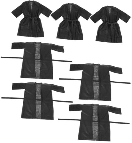Anneome Lot De 10 Peignoirs De Spa Jetables À Usage Unique Pour Les Clients Du Salon Non Tissés Respirants Et Confortables Accessoires De Salle De Bain Pour Spa