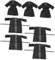 Anneome 10 Pièces Peignoir jetable serviette de bain drap de bain black jupe enveloppante spa jupe de bain de jupe de bain jetable robes de salon Corps peignoir de bain Accessoires kimono