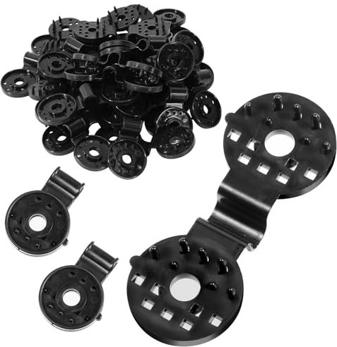 Kunststoff-Clips für Schutztuch Schattiernetz Clip Shade Cloth Clips 20 Stück Spezialclip mit öse für Schutztuch Sonnensegel Rasenschatten