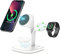 TIPA 5-in-1 MagSafe Kabelloses Ladegerät, 15W Ladestation - Kompatibel mit iPhone 16/15/14/13/12 (Prо/Prо Max/Mini/Plus), Apple Watch & AirPods 2/3 Prо/Prо 2, Weiß
