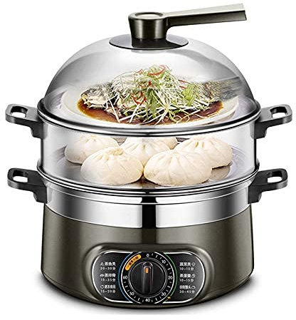 Olla Cocina, 10L, Gran Capacidad, 1500 W, Olla Multiusos, vaporera eléctrica multifunción Acero Inoxidable