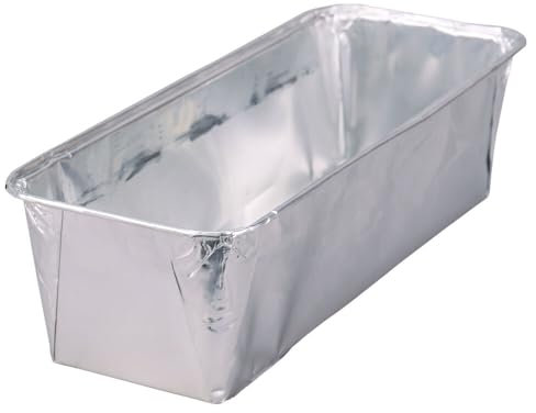 Wertpack Aluformen für Fleischkäse, Leberkäsform, Alu, Silber, 500 g, 189x86x50 mm, 100 Stück