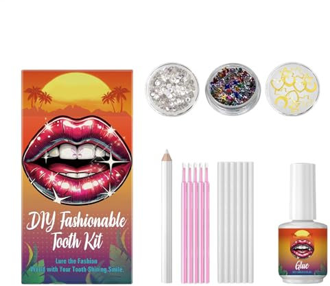 Ruwshuuk Zahndekorationen | Kristall-Zahn-Edelsteine, Zahnschmuck, reichhaltige Stile, künstliche Kristalle für Frauen, Freundin, Mutter, Ehefrau