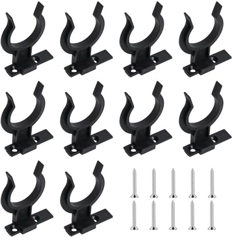 Tweozhui 10 pezzi ganci battiscopa cucina ganci zoccolo cucina zoccolino cucina, Fissaggio del pannello dello zoccolo per piedini da cucina da 32-42 mm, struttura in plastica robusta e durevole