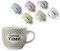 MECSAL CASALINGHI Set 6 Tazzine Caffè, Espresso Coffee Break, in Ceramica, Varie Decori, con Manico, Colazione Casa Bar (time 2)