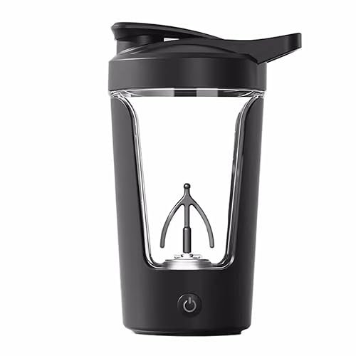 Shaker Bottle, Electric Shaker, USB C Rechargeable Electric Mixer, Refillable, Powerful for Smooth Protein Shakes, Cup 450 ml, Shaker Cups for Protein Shakes, Meal Replacement