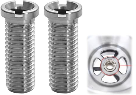 2 tornillos huecos para fregadero, tornillo hueco para válvulas de cesta de colador, M12 x 25 mm de acero inoxidable, tornillos huecos de 25 mm, adecuados para fregaderos de cocina, fregaderos