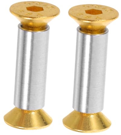 Cabilock Quincaillerie De Coutellerie - Lot De 2 Écrous À Rivet En Laiton Pour Manche De Couteau Installation Facile Rivets Ronds Avec Vis