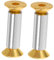 Cabilock Quincaillerie De Coutellerie - Lot De 2 Écrous À Rivet En Laiton Pour Manche De Couteau Installation Facile Rivets Ronds Avec Vis