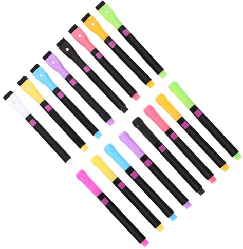 TIDTALEO 16Pcs Liquid Chalk Pens for Blackboards Portable Dustless Markers with Smooth Grip Non-toxic Water-soluble Ink Easy to Wipe Off for School Art Supplies