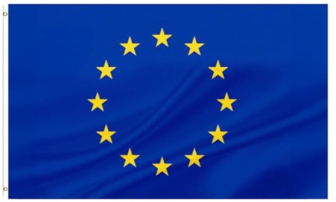 BSTHP Flagge • Premium Nationalfahne 90x150 cm Mit Messingösen Für Innen & Außen Wetterfest & 100% Polyester - Ideal für alle Patrioten & Flaggen-Liebhaber (Europäische Union)
