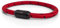 Akitsune Silvus Bracelet en Nylon | 5mm d'paisseur | Bracelet en Acier Inoxydable pour Femmes Hommes Fermeture magntique - Noir Mat - Rouge- Noir 19,5cm