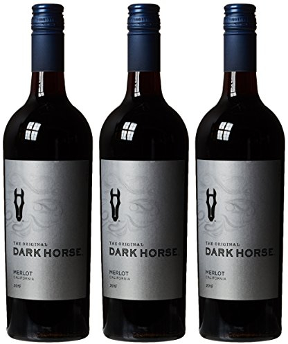 Dark Horse Wines Merlot California Red Wine, 75 cl, Case of 3