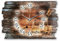 Kreative Feder Designer Wanduhr „Whiskey“ aus Holz 40x27cm im Shabby Style Design - Designeruhr mit flüsterleisem Uhrwerk ohne Ticken (Whiskey, leises Funkuhrwerk)
